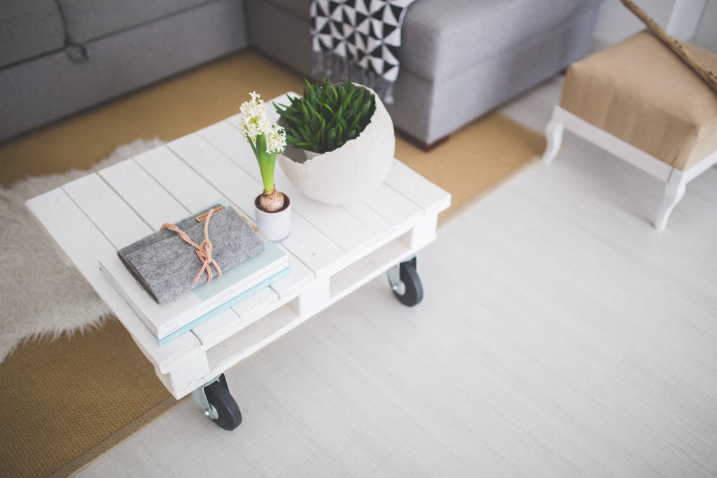 Canva - Little white coffee table